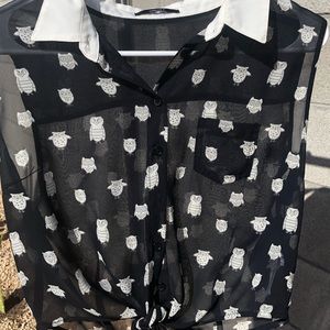 Forever 21- Owls Crop Top